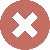 red circle with x mark